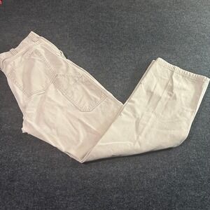 Duluth Trading Co Work Pants 37x36 Khaki Carpenter 100% Cotton Utility‎ Pockets